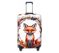 ADAhgu Love Cartoon Fox Print Fashionable Suitcase Cover Personalized Luggage Protector for Travel and Business
