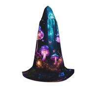 ADAhgu Magic Mushroom Print Carnivals Hooded Cloak Unisex Cosplay Costume Festival Celebrations Outdoor Wear