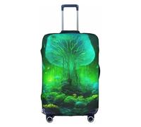 ADAhgu Magic Mushroom Print Protective Suitcase Cover Washable Travel Luggage Protector with Concealed Zipper