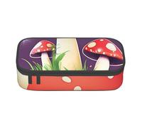 ADAhgu Magic Red Mushroom Print Large Storage Pencil Case Pen Bag School Supplies Travel Students Professionals