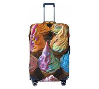ADAhgu Many Colored Ice Cream Print Stretchable Suitcase Cover Universal Elastic Home Luggage Protector Business Trip