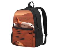 ADAhgu Mars Planet Print Large Capacity Backpack Water-Resistant Hiking Rucksack Outdoor Weekend Getaways