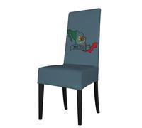 ADAhgu Mexico Map Outline Print Functionality Versatile Stretch Dining Chair Covers Waterproof Seat Covers Chairs