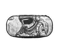 ADAhgu Monochrome Sketch Style Gaming Print Pencil Case Pouch School Students Travel Office Use Stationery Makeup Organizer
