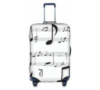 ADAhgu Musical Notes Treble Print Protective Suitcase Cover Washable Travel Luggage Protector with Concealed Zipper