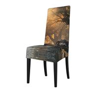 ADAhgu Nature Elephants Print Functionality Versatile Stretch Dining Chair Covers Waterproof Seat Covers Chairs