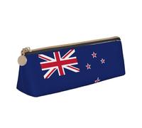 ADAhgu New Zealand Flag Print Versatile Usage Lightweight Pencil Case Pouch Zippered Pen Storage School Students