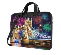 ADAhgu Night London Tower Bridge Print Stylish Portable Laptop Bag Shoulder Bags Messenger Briefcase Office Business Trips