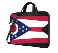 ADAhgu Ohio State Flag Print Stylish Portable Laptop Bag Shoulder Bags Messenger Briefcase Office Business Trips
