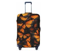 ADAhgu Orange Monarch Butterflies Print Stretchable Suitcase Cover Universal Elastic Home Luggage Protector Business Trip
