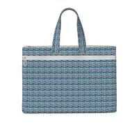 ADAhgu Origami Multicolor Papercraft Cranes Print Large Capacity Canvas Tote File Bag Office Supplies Lightweight Foldable Daily Use