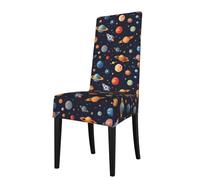 ADAhgu Outer Space Planet Print Functionality Versatile Stretch Dining Chair Covers Waterproof Seat Covers Chairs