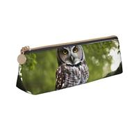 ADAhgu Owl Tree Branches Print Versatile Usage Lightweight Pencil Case Pouch Zippered Pen Storage School Students