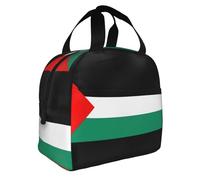 ADAhgu Palestine Flag Print Convenience Insulated Lunch Bag Meals Beverages Keep Temperature Adults Boys Girls