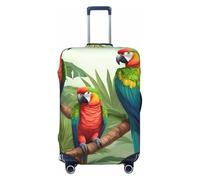 ADAhgu Parrot Birds and Tropical Tree Print Fashionable Suitcase Cover Personalized Luggage Protector for Travel and Business
