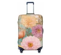ADAhgu Peony Flowers Blossom Print Stretchable Suitcase Cover Universal Elastic Home Luggage Protector Business Trip