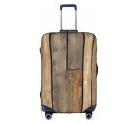 ADAhgu Planks Weathered Old Look Print Protective Suitcase Cover Washable Travel Luggage Protector with Concealed Zipper