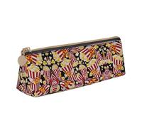 ADAhgu Popcorn Print Print Versatile Usage Lightweight Pencil Case Pouch Zippered Pen Storage School Students