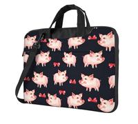 ADAhgu Red Cute Piggy Print Stylish And Protective Laptop Bag Lightweight And Versatile For Work Travel