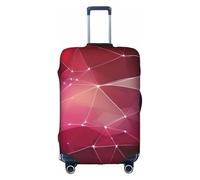 ADAhgu Red Galaxy Constellation Print Protective Suitcase Cover Washable Travel Luggage Protector with Concealed Zipper