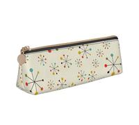 ADAhgu Retro Modern Print Versatile Usage Lightweight Pencil Case Pouch Zippered Pen Storage School Students