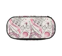 ADAhgu Romantic Paris Butterfly Print Pencil Case Pouch School Students Travel Office Use Stationery Makeup Organizer