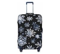 ADAhgu Snowman Stars and Snowflakes Print Fashionable Suitcase Cover Personalized Luggage Protector for Travel and Business