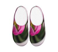 ADAhgu Spring is in The Air Print Adult TPR Slippers Washable for Men and Women Breathable and Cozy Winter shoes