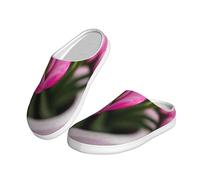 ADAhgu Spring is in The Air Print Adult TPR Slippers Washable for Men and Women Breathable and Cozy Winter shoes