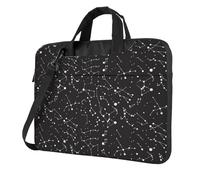 ADAhgu Starry Divination Constellation Print Stylish Portable Laptop Bag Shoulder Bags Messenger Briefcase Office Business Trips