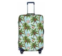 ADAhgu Summer Coconut Tree Print Protective Suitcase Cover Washable Travel Luggage Protector with Concealed Zipper