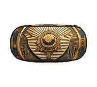 ADAhgu Sun Old Egyptian Timeless Grace Print Pencil Case Pouch School Students Travel Office Use Stationery Makeup Organizer