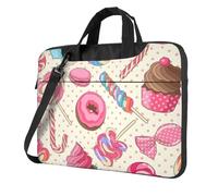 ADAhgu Sweet Lollipop Cupcake Print Stylish And Protective Laptop Bag Lightweight And Versatile For Work Travel