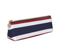 ADAhgu Thailand Flag Print Versatile Usage Lightweight Pencil Case Pouch Zippered Pen Storage School Students