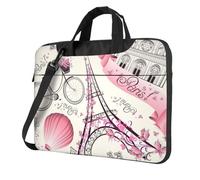 ADAhgu The Paris Tower And A Bicycle Print Stylish Portable Laptop Bag Shoulder Bags Messenger Briefcase Office Business Trips