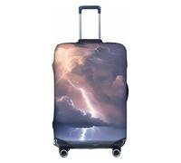 ADAhgu Thunder Landscape Print Protective Suitcase Cover Washable Travel Luggage Protector with Concealed Zipper