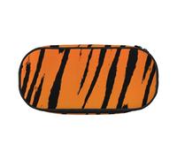 ADAhgu Tiger Stripe Print Pencil Case Pouch School Students Travel Office Use Stationery Makeup Organizer