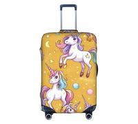 ADAhgu Unicorn Design Print Protective Suitcase Cover Washable Travel Luggage Protector with Concealed Zipper
