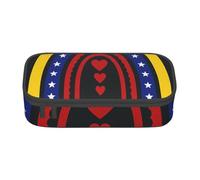 ADAhgu Venezuela Rain Print Large Storage Pencil Case Pen Bag School Supplies Travel Students Professionals
