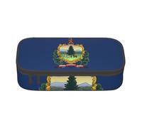 ADAhgu Vermont State Flag Print Large Storage Pencil Case Pen Bag School Supplies Travel Students Professionals
