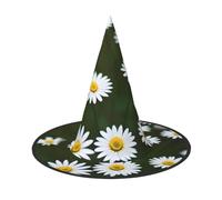 ADAhgu Wild White Daisy Flower Print Comfort Carnival Party Unisex Hat Season Festive Headwear Themed Cosplay Costume