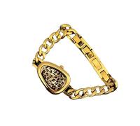 ADAJURI Retro Leopardess Gold Serpenti Quartz Watch For Women | Vintage Tarnish-Free Quartz Watch With Gold Plating Tear Drop Dial Shape | Elegant Party Accessories Creative Jewelry For Daily Wear(no