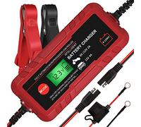 Adakiit 6/12V 4A Smart Battery Charger/Maintainer Fully Automatic 8-Stages Trickle Charger for Automotive Car Motorcycle