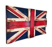 Adalex Global Wooden Painting Wall Decoration Office Accessories - Union Jack Flags Art England Decor - Perfect for Home Decoration and Office Spaces