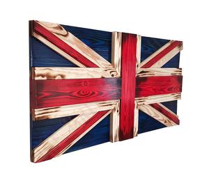 Adalex Global Wooden Painting Wall Decoration Office Accessories - Union Jack Flags Art England Decor - Perfect for Home Decoration and Office Spaces