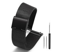 Adallor® 14 mm Metal Mesh Watch Straps Replacement for Men & Women, Interchangeable Quick Release Watch Band Bracelet
