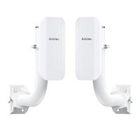 AdaLov CPE362 Gigabit Wireless Bridge Outdoor, VLAN Support 5.8G 3KM Point to Point WiFi Bridge,Bracket Mount, 48V PoE,Waterproof, Network Extend to Outbuilding/Shop/Garage/Tool Shed/Barn,Ready to Use