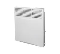 Adam Amba 1000W Electric Radiator, Wall Mounted Plug-In Heater with Thermostat, 7-Day Timer, LCD Display, Child Lock, 3412 BTU, Lot 20 Compliant, White