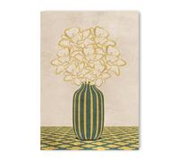 ADAM and ALICE Premium Fine Wall Art Print - Flowers Art - Vase - Home Decor for Living Room/Bedroom/Hallway/Office - Green/A3
