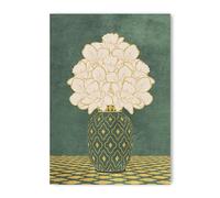 ADAM and ALICE Premium Wall Art Print - Flowers Art - Vintage Vase - Home Decor for Living Room/Bedroom/Hallway/Office - Green - A3